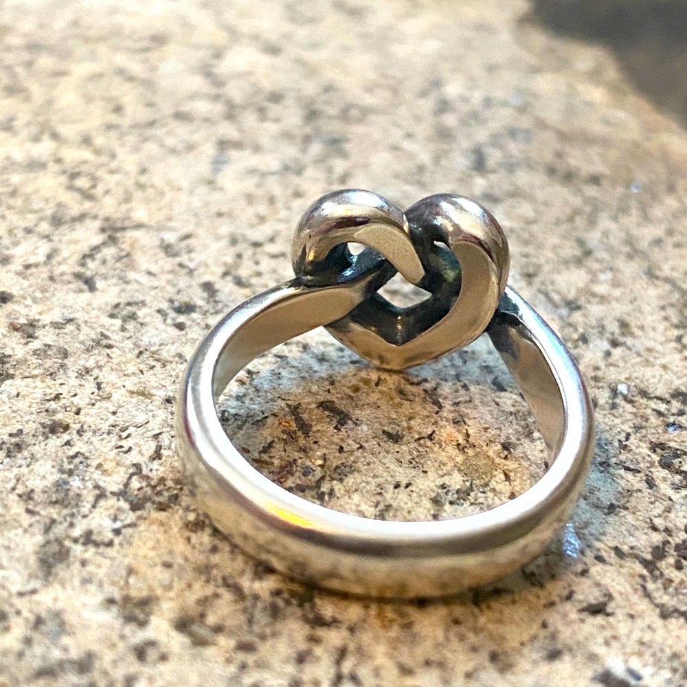 James Avery heavy heart knot ring - Picture 3 of 4